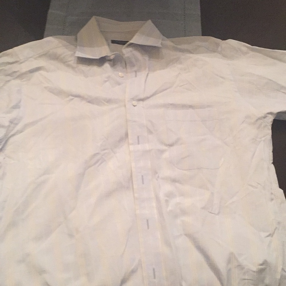 Burberry button down dress shirt 15 1/2-34/35 Blue
